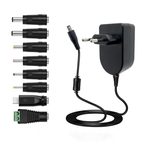 15W AC3-12V Power Adapter 8 Connectors Wide Switching Power Supply Adapter