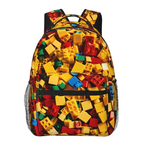 Mochila de viaje con estampado de ladrillos EdWal para senderismo y uso urbano diario