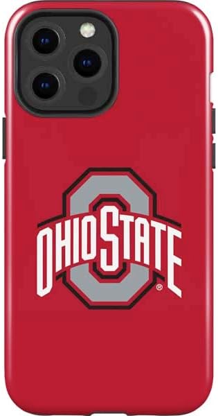 Skinit Impact Phone Case Compatible with iPhone 14 Pro Max - Officially Licensed Ohio State University OSU Black Design