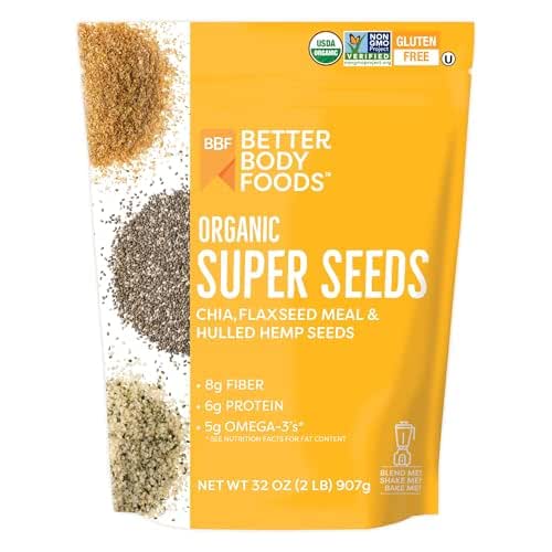 BetterBody Foods Superfood Organic Super Seeds - Chia Flax &