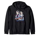 Stranger Things Scoops Ahoy Steve Robin Big Chest Retro Logo Zip Hoodie