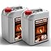 Produktbild 20L Premium Bioethanol 96,6% Rein - 2x10 Liter ökologischer Brennstoff für Ethanol-Kamine, saubere Verbrennung, rauchfrei, lebendige und stabile Flamme (Orangenduft)