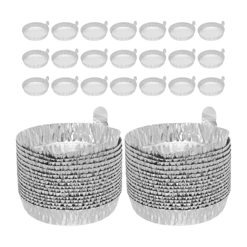 Plateaux de pesée en aluminium argentés pour laboratoire et mélange précis