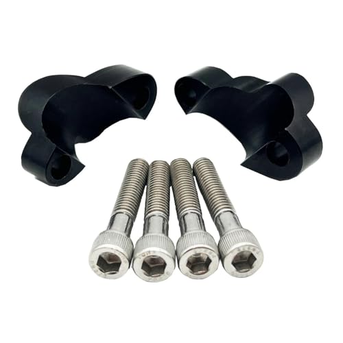 Rehausseur de guidon Sportster 48 XL1200X en alu CNC noir de 2 pouces