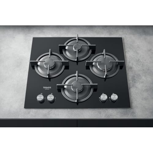 HOTPOINT Table de cuisson gaz 4 feux QS61SBK - vue 4