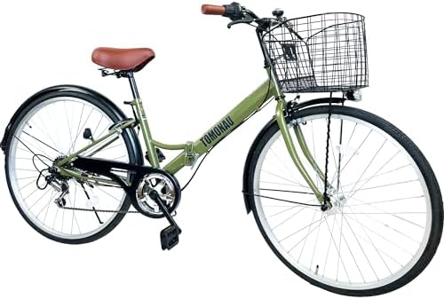 Amazon | TOMONAU シティサイクル ママチャリ 折り畳み自転車 26インチ 