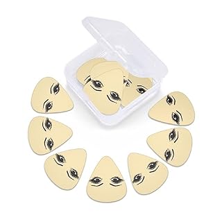 Yeux Médiators de guitare 12 médiators tendance durables dans une boîte pour ukulélé guitare électrique basse - Les Beatles, Paul McCartney, John Lennon, RIngo Starr, George Harrison Yeux Médiators de guitare 12 médiators tendance durables dans une boîte pour ukulélé guitare électrique basse – Image 6