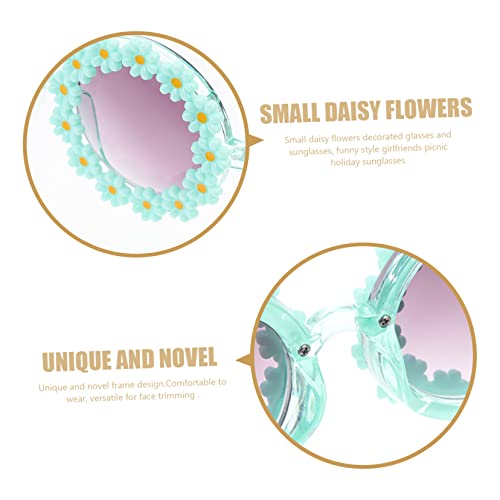 FRCOLOR Boy Girl's Flower Sunglasses Adorable Sunshades Polarized Lenses for Stage Costumes4