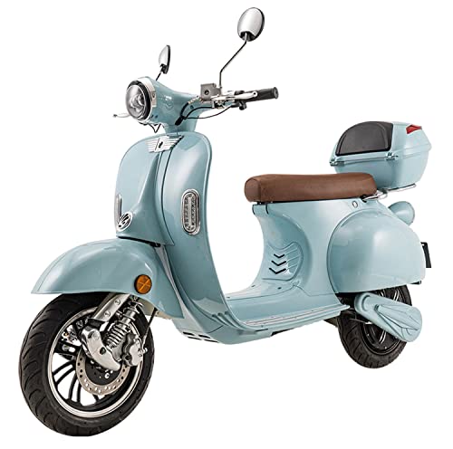 Elektroroller “Classico Li SE”, 2000 Watt, 45 km/h, 60 km Reichweite, Straßenzulassung, 2 Lithium-Akkus, 50 CCM, E-Roller mit Sitz, Elektro Roller, Elektro Motorroller, Blau