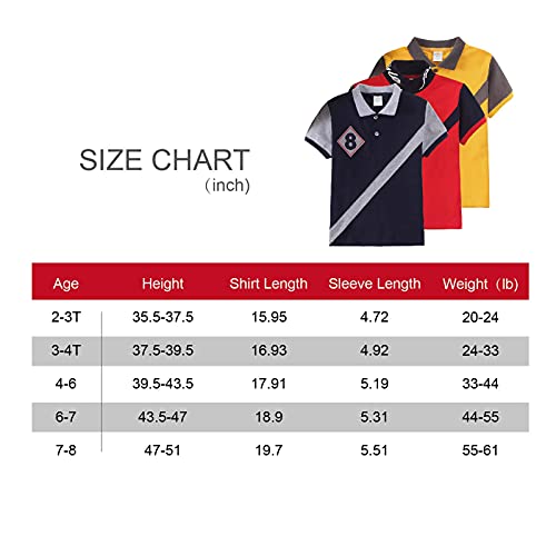 Boys' Short Sleeve Polo Shirt Kids Performance Moisture Wicking Shirt Classic Polo Embroidery Logo Boys Clothes #TOP5