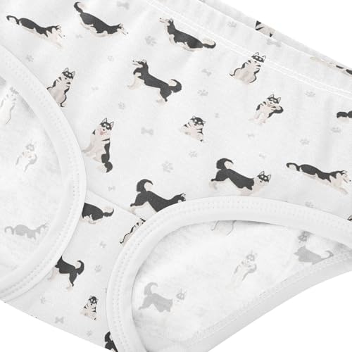 Girls' Underwear Husky Dog Cotton Stretch Comfort Toddler Panties4