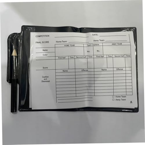 Set de tarjetas rojas y amarillas para árbitro de fútbol con silbato y accesorios miniatura 3