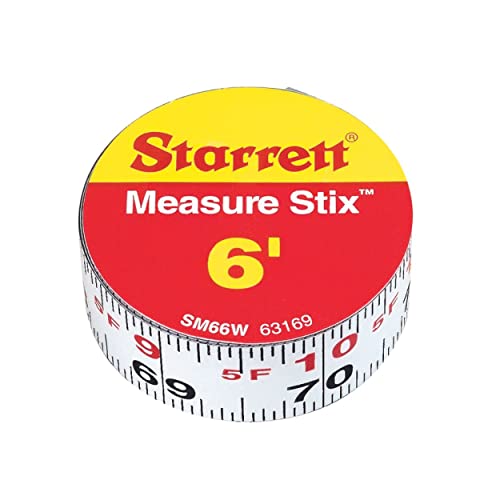 Starrett Tape Measure Stix, 3/4" x 72" (6'), S1 Style