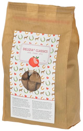 Delizia Dados de recompensa Classic, alimento para Caballos, suplemento, 1 kg/Bolsa, Manzana, Caballos, minerales, vitaminas