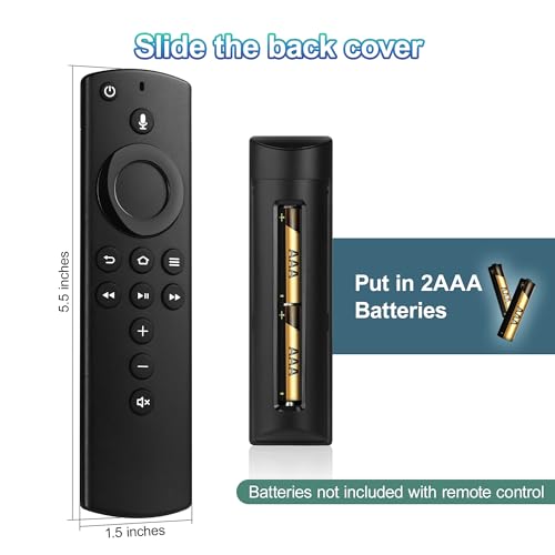 Image of Replacement Firestick Remote Control Fit for Fire Smart TV Stick 4K / Stick Lite /Stick (2nd Gen), TVs Cube (1st & 2nd Gen), Smart TV (3rd Gen), N0t for Roku TV