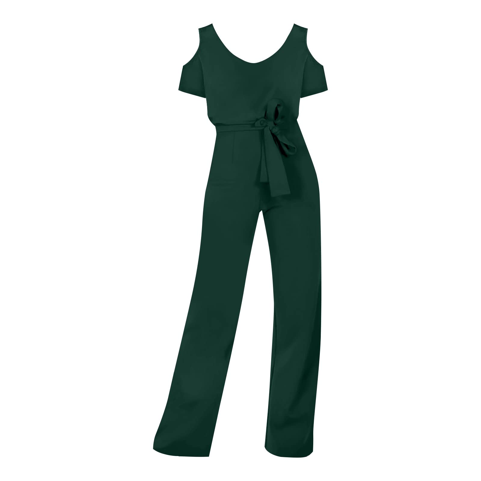 Jumpsuit Damen Elegant Festlich, Jumpsuits Für Damen Lang Langarm Hohe Taille Overall Hosenanzüge Modern Romper Lose Outfits Set Regular Locker Hosen Anzug Hochzeitsgast Outfit Weites Bein Playsuit