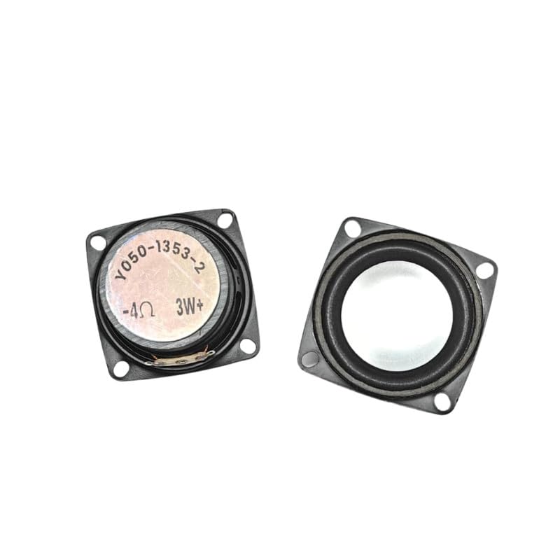 Image of 2 Pcs 2 Inch Square Speaker 50 mm Diameter 4 Ohm 3W for DIY Bluetooth Speaker, DIY Audio Kits etc.
