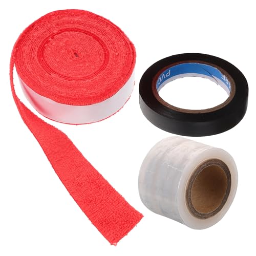 Toddmomy 1 Rollo Correa para Raqueta de bádminton Murciélago Cinta de bádminton Bar - Banda Absorbente Tenis - Agarre Antideslizante Raqueta sobre Agarre cinturón de absorción de Sudor paño