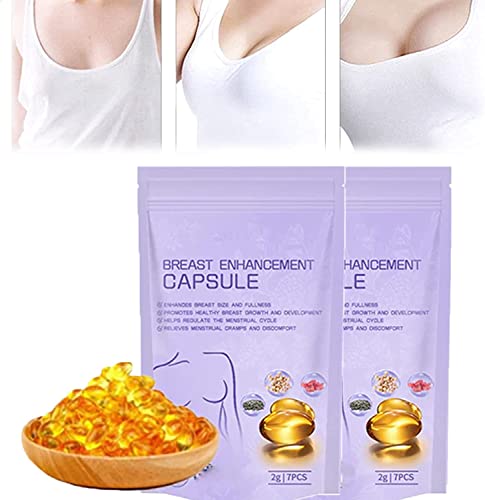 Charmup Breast Enhancement Capsules,Natural Breast Enlargement Firming and Lifting Capsules,Breast Firming and Lifting Cream for Sagging Breasts (2 Pcs)