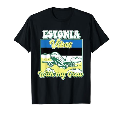 Estonia Vibes With My Crew Travel Estonia T-Shirt