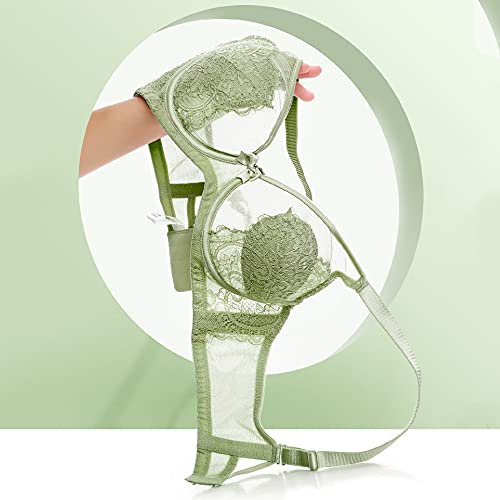 Lingerie sexy en dentelle violette WENJUN avec armatures taille 85E - 6