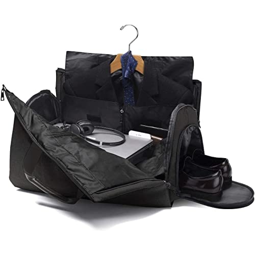 Carry-on Garment Bag Large Duffel Bag Suit Travel Bag Weekend Bag Flight Bag with Shoe Pouch for Men Women (Color : B, Size : 55 * 30 * 28cm)