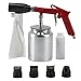 Produktbild Druckluft Sandstrahlpistole 200 l/min 2,5 Bar Druckluft Sandstrahler mit Auffangsack, Sandstrahlgerät Kit inklusive Strahlpistole, Streutopf, Ersatzdüsen, Sandstrahltank
