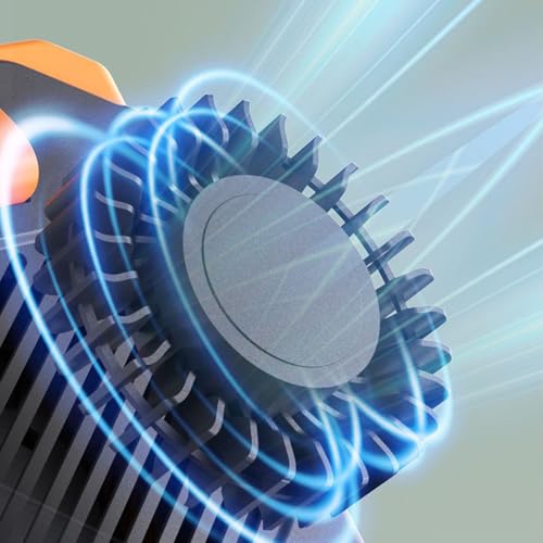Ventilador de cinturón portátil recargable con linterna integrada de camping 8