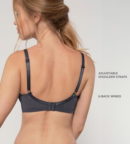 Dorina D17143 Carmen Light Padded Everyday Bra Supportive Underwire Balcony Balconette 3/4 Cup Demi T-Shirt Bra thumb #3