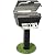 Broilmaster P4-xfn Premium Natural Gas Grill On Black In-ground Post
