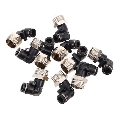 Codo roscado para compresor de aire accesorios de tuberías de presión de 10 piezas 2