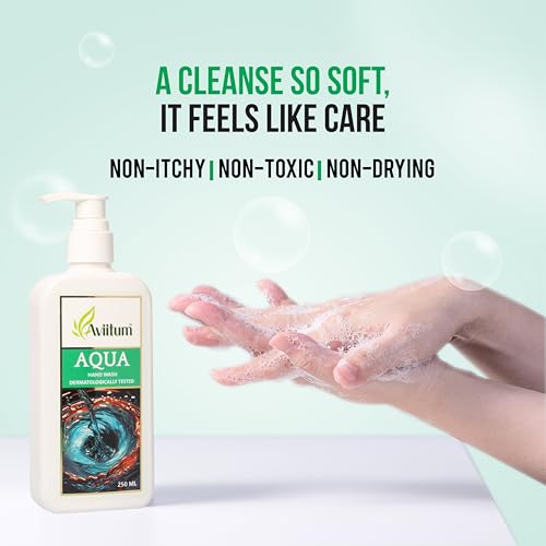 Image of Hand Wash 250ml, Liquid Hand Wash for Germ Protection & Deep Cleansing, Moisturizing Handwash with Aloe Vera & Glycerin, Soft Smooth Hands, Daily Use Hand Soap