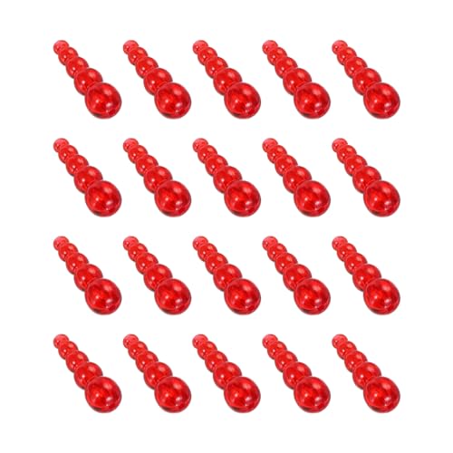 Perle de pêche PATIKIL rouge empilée contre les emmêlements de montage leurre en ligne