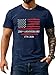 CJQCJQ Freedom Shirts for Men Vintage 1776-2026 250th Anniversary Graphic Summer Tee(F23-Navy,XL)
