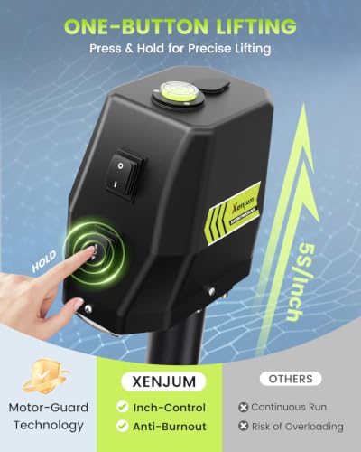 Electric Trailer Jack with Bubble Level