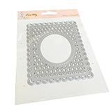 Paper Album Decor Cutting Dies, Lotus.flower Christmas Themed Metal Stencils Scrapbooking Embossing DIY Handcrafts for Greeting Card Making (D, Sliver)