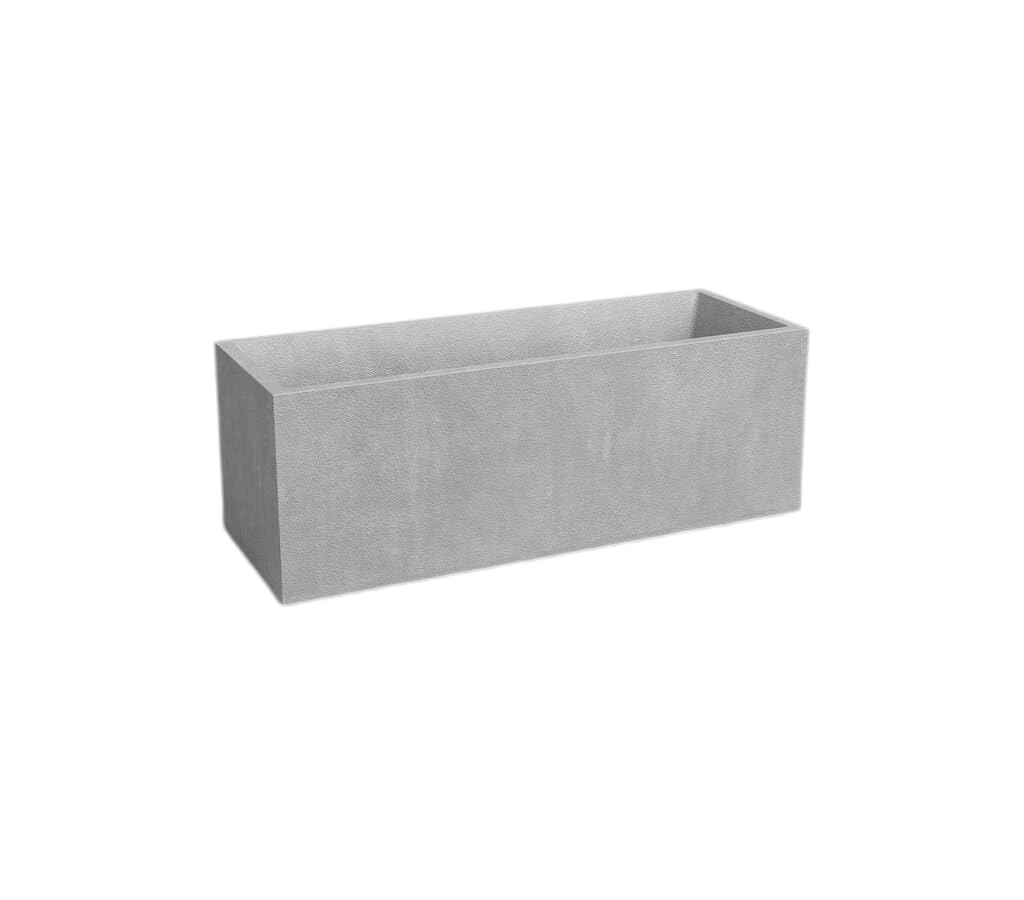 Garden Center Shop | Artevasi Jardinera Sydney 80 cm | Macetero Grande con Reserva de Agua | Doble Pared y Drenaje | Ideal Interior y Exterior | Diseño Resistente (Gris)