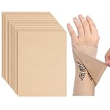 Dispowreath 20 Pcs Tattoo Cover up Patch Ultra Thin Patch for Scar Waterproof Sweatproof Tattoo Cover up Tape Cuttable Invisible Scar Birthmarks Sticker, 3.5x5 Inches(Light Skin Tone)
