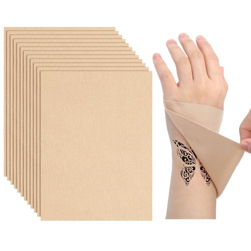 Dispowreath 20 Pcs Tattoo Coverup Patches Waterproof Thin, Light Skin Tone