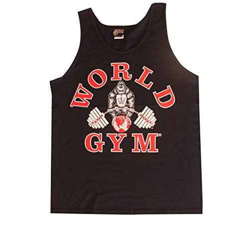 World Gym W321 Tank Top Athletic-Cut Classic Logo