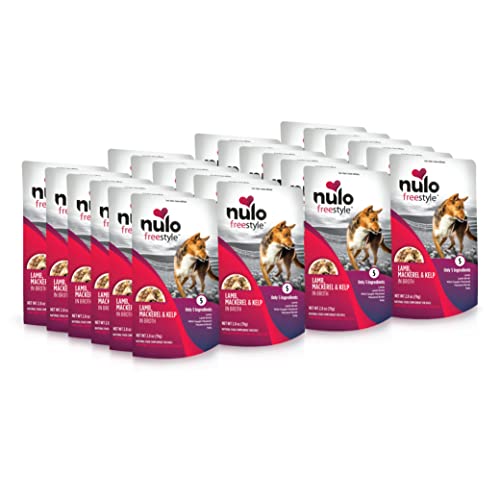 Image of Nulo Freestyle Lamb, Mackerel, & Kelp in Broth Real Meat Dog Food Topper, 2.8 Ounce (Pack of 24)