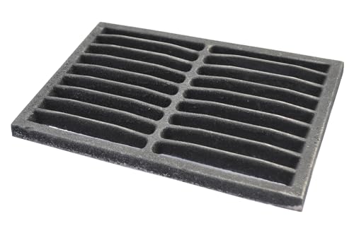 SEZAM 30 x 20 cm (29,7 x 19,8 cm) - Grille de four en fonte - Différents diamètres - Compatible avec poêle à cheminée - Grille de four - Grille de feu - Grille à charbon