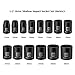 MIXPOWER 14 Pieces 1/2-Inch Drive Shallow Impact Socket Set, 11-32mm, CR-V, Metric, 6 Point, Shallow, 14 Pieces 1/2
