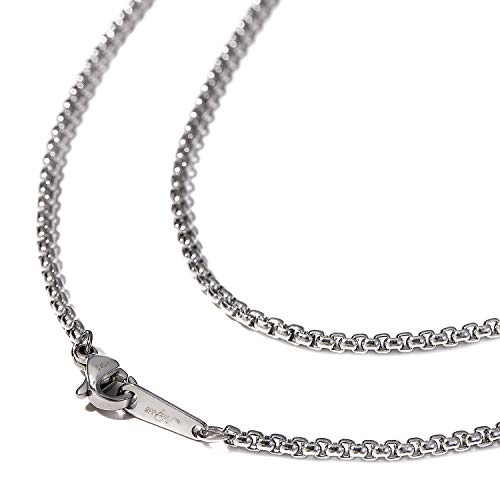 [Napist] ネックレス チェーン 316L サージカルステンレス [ 金属アレルギー対応 ] 甲丸ベネチアン NPN283 2mm 45cmの商品画像（Amazon）