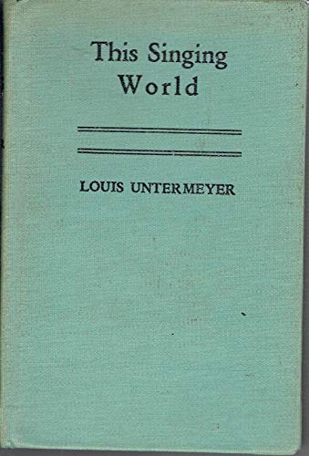 This Singing World: An Anthology of Modern Poet... B000FH5VMA Book Cover