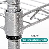 ACNMGDF 3 Tier Heavy Duty Storage Shelves, Adjustable Wire Rack for Kitchen, Garage, Pantry –12" Wide, Metal Shelf, Industrial Organizer black 18" Dx12 Wx32 H（45x30x80cm） - Image 5