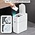 JOYBOS Motion Sensor Bathroom Trash Can with Lids, 3.5 Gallon Smart Garbage Can with Automatic Bag Expanding Function,Slim Small Trash Bin for Bedroom, Office, White