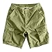 Mens Fashion Cargo Shorts, Plus Size Casual Relaxed Fit Multi-Pocket Shorts, Premium Cotton Summer Cargo Pants