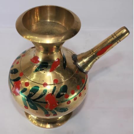 Brass Hookah Container with Spout 810g