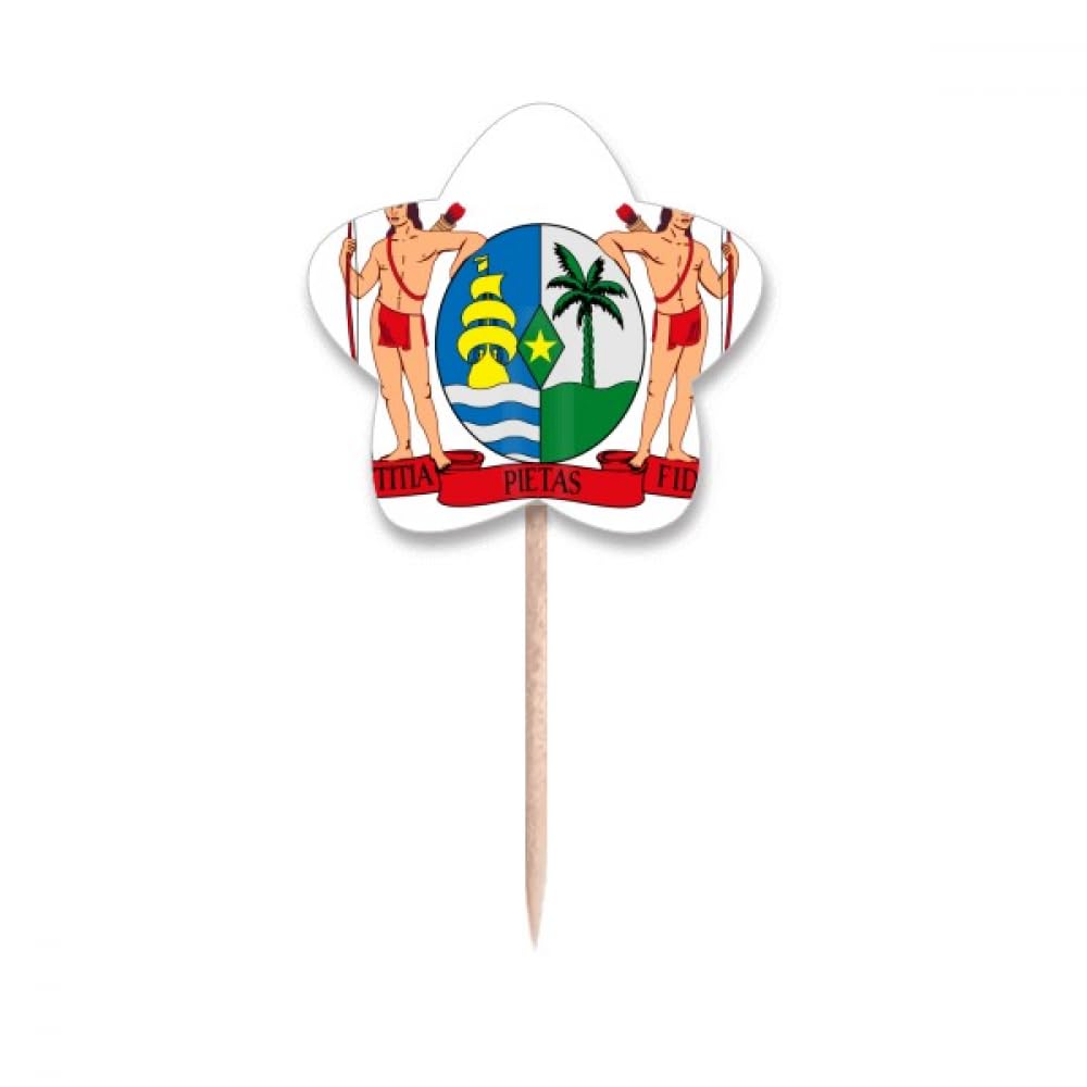 Cure-dents drapeau Suriname : évitez les buffets ternes avec ces cupcake picks colorés